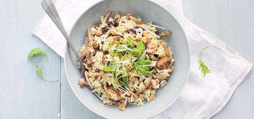 Paddenstoelen risotto