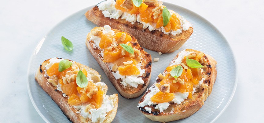 Bruschetta met geitenkaas