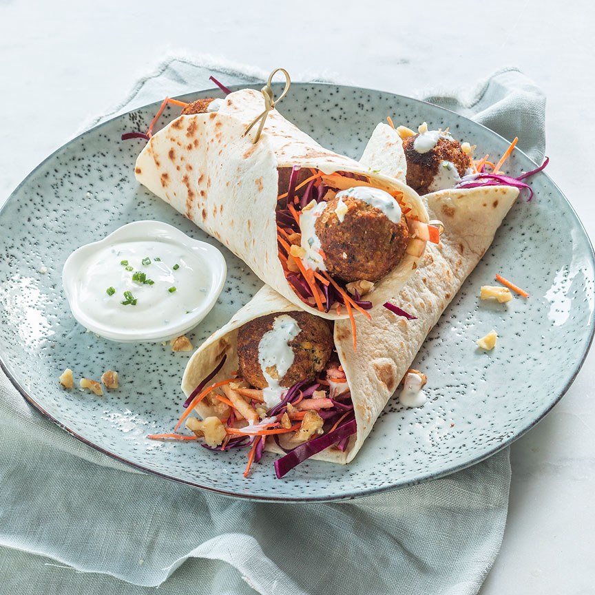 Wraps met falafel