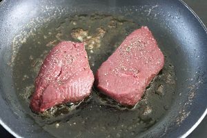 hertenbiefstuk bereiden stap 3