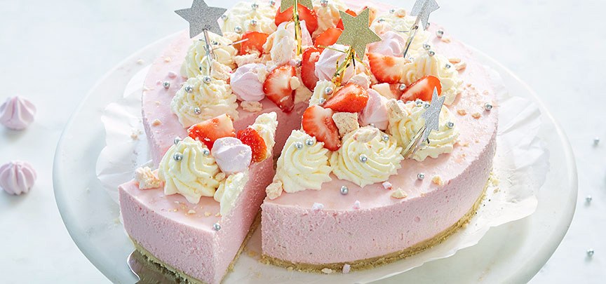 Kerst Eton Mess aardbeien kwarktaart