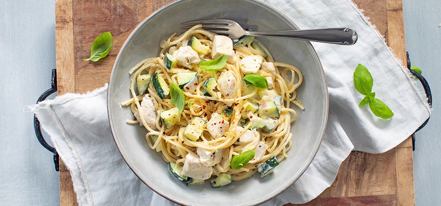 Pasta met kip