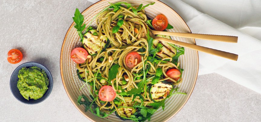 Vegan pasta pesto