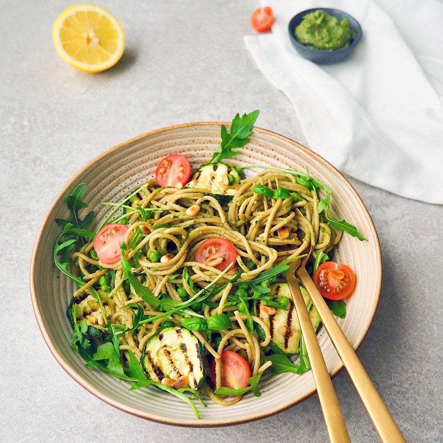 vegan pasta pesto
