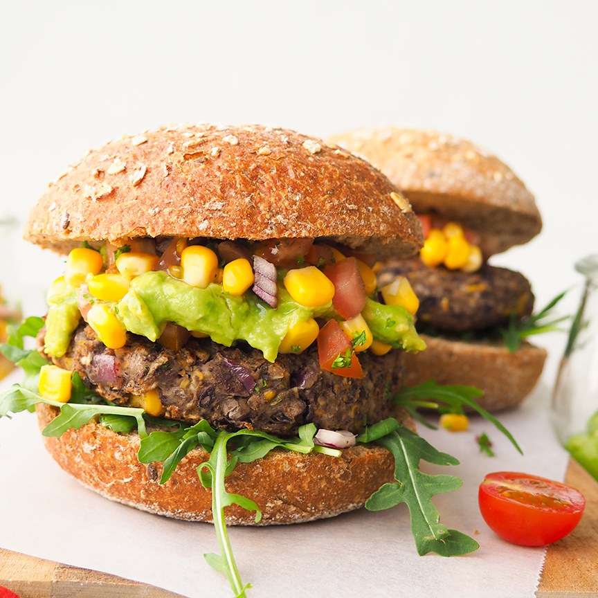 zelfgemaakte vegan burgers