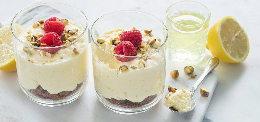 Limoncello mousse dessert