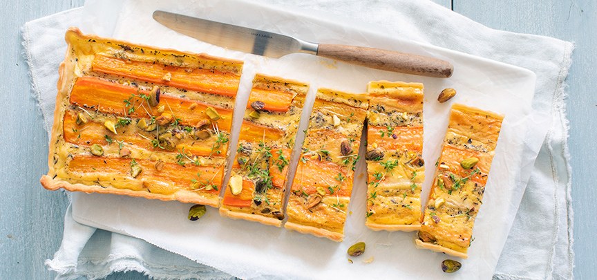 Quiche met wortel