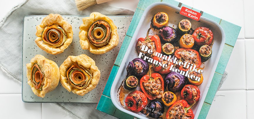 Groentetaartjes + boekreview De makkelijke Franse keuken
