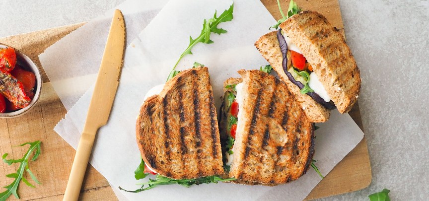 Gezonde tosti met groenten