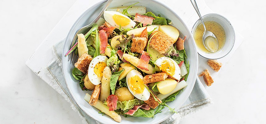 Aspergesalade met ei