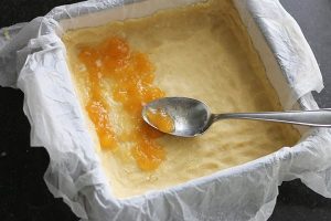Abrikozen crumble gebak