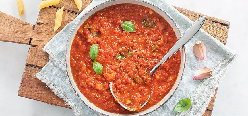 Zelfgemaakte pastasaus