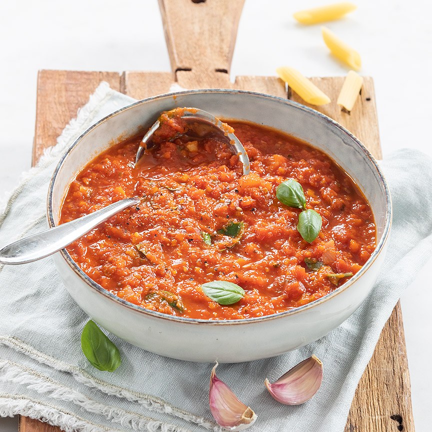 Zelfgemaakte pastasaus