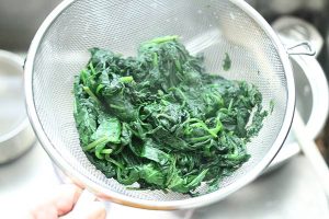 Quiche met zalm en spinazie