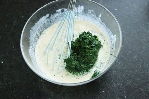 Quiche met zalm en spinazie