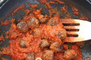 Spaghetti met gehaktballetjes