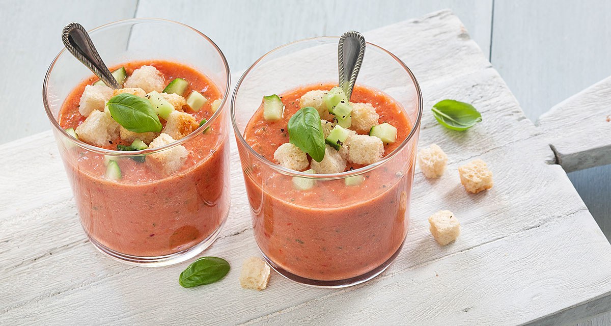 Klassieke gazpacho: koude Spaanse soep in 10 min