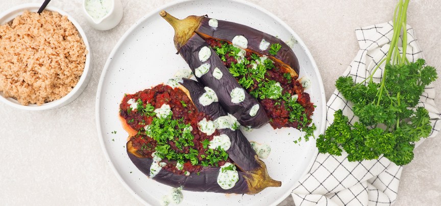Zoutarm én lekker eten + recept kruidig gevulde aubergine