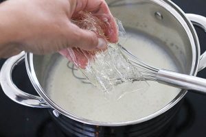 Panna cotta kokos passievrucht