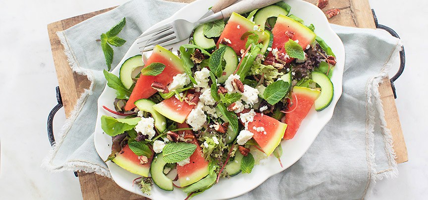 Watermeloen salade met feta: fris en zomers recept
