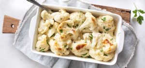 Bloemkool met kaassaus uit de oven