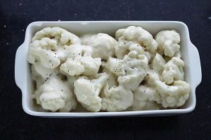 Bloemkool met kaassaus uit de oven