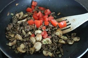 Italiaans gevulde courgette