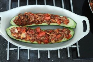 Italiaans gevulde courgette