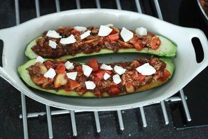 Italiaans gevulde courgette