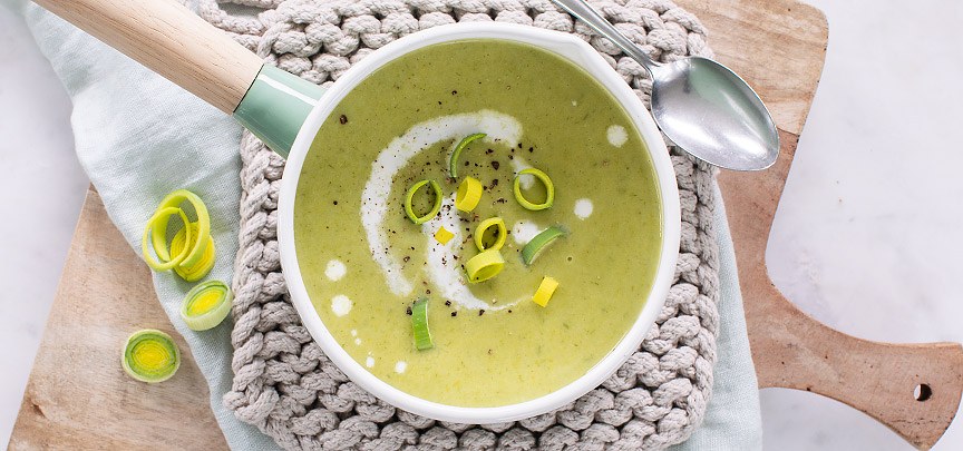 Preisoep met aardappel