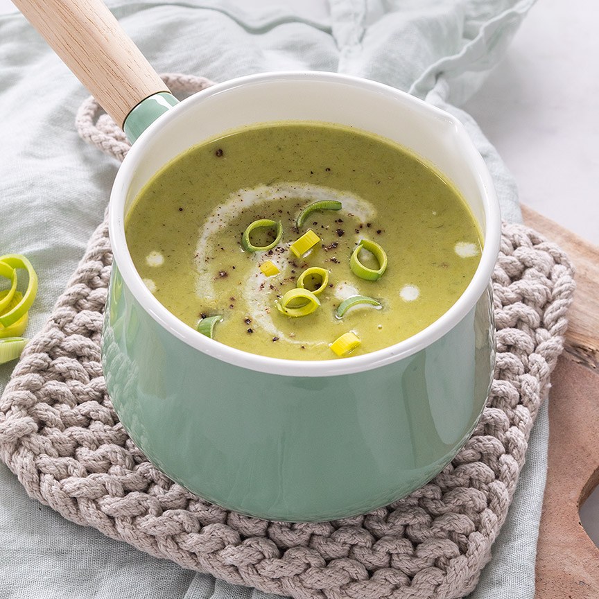  Preisoep met aardappel