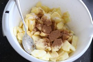 Amerikaanse appeltaart met dakje