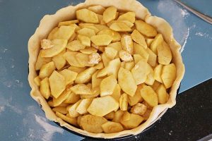 Amerikaanse appeltaart met dakje