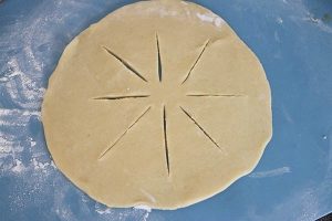 Amerikaanse appeltaart met dakje