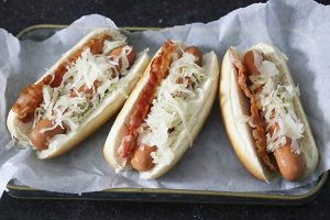 Hotdogs met zuurkool