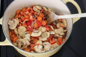 Vegetarische stoofschotel