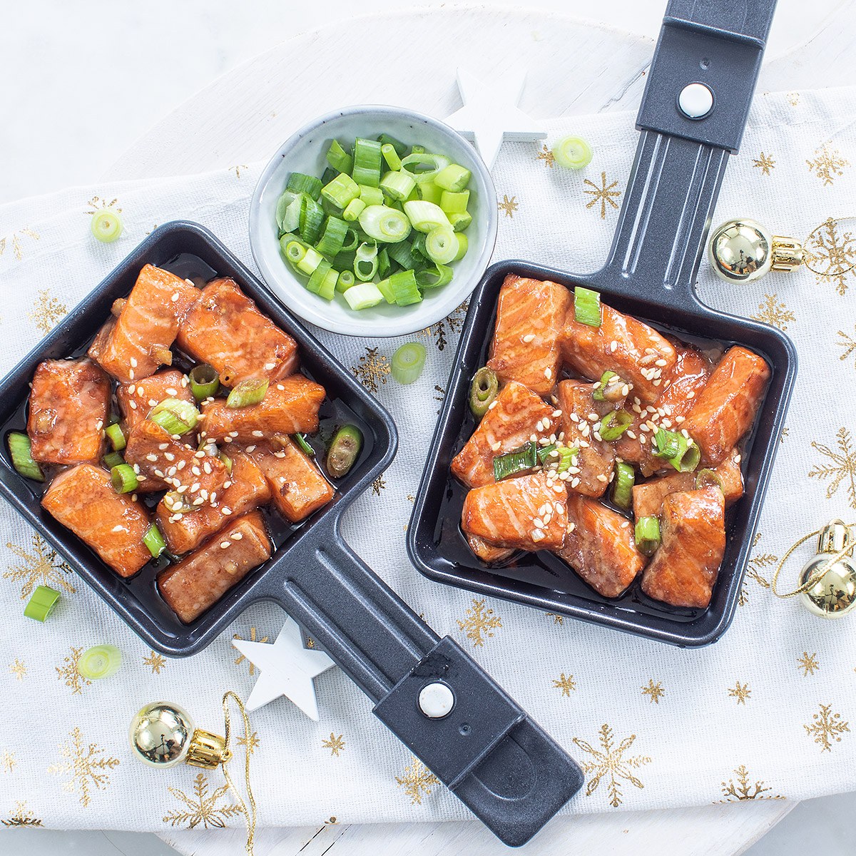 Oosters zalm gourmetpannetje