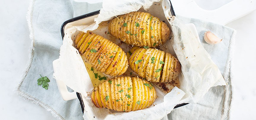 Hasselback aardappelen