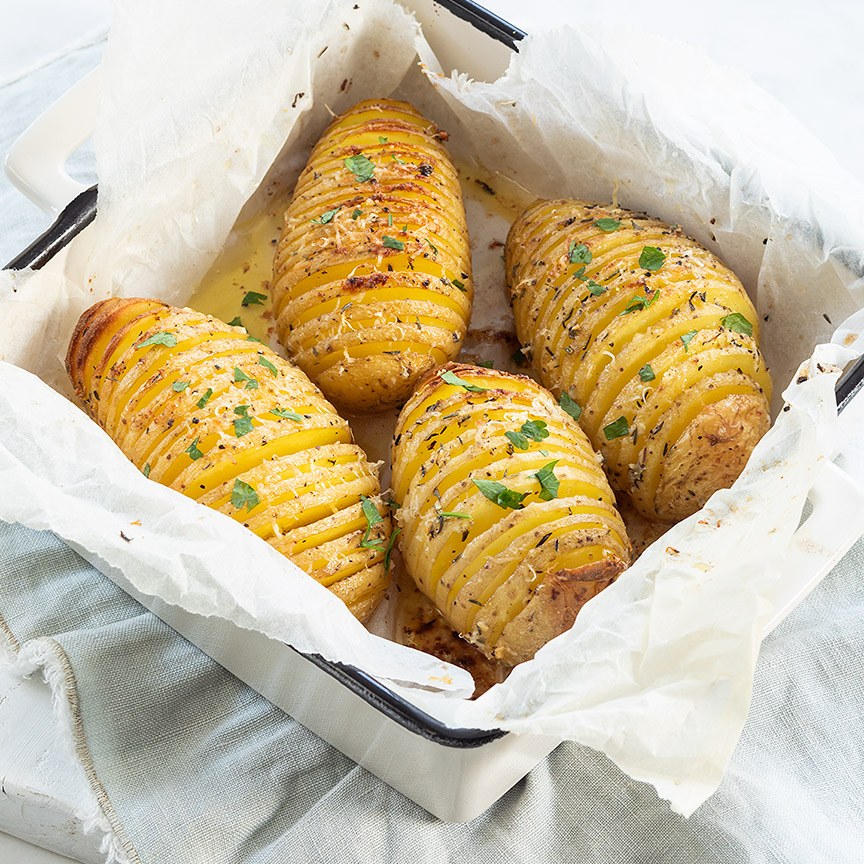 Hasselback aardappels