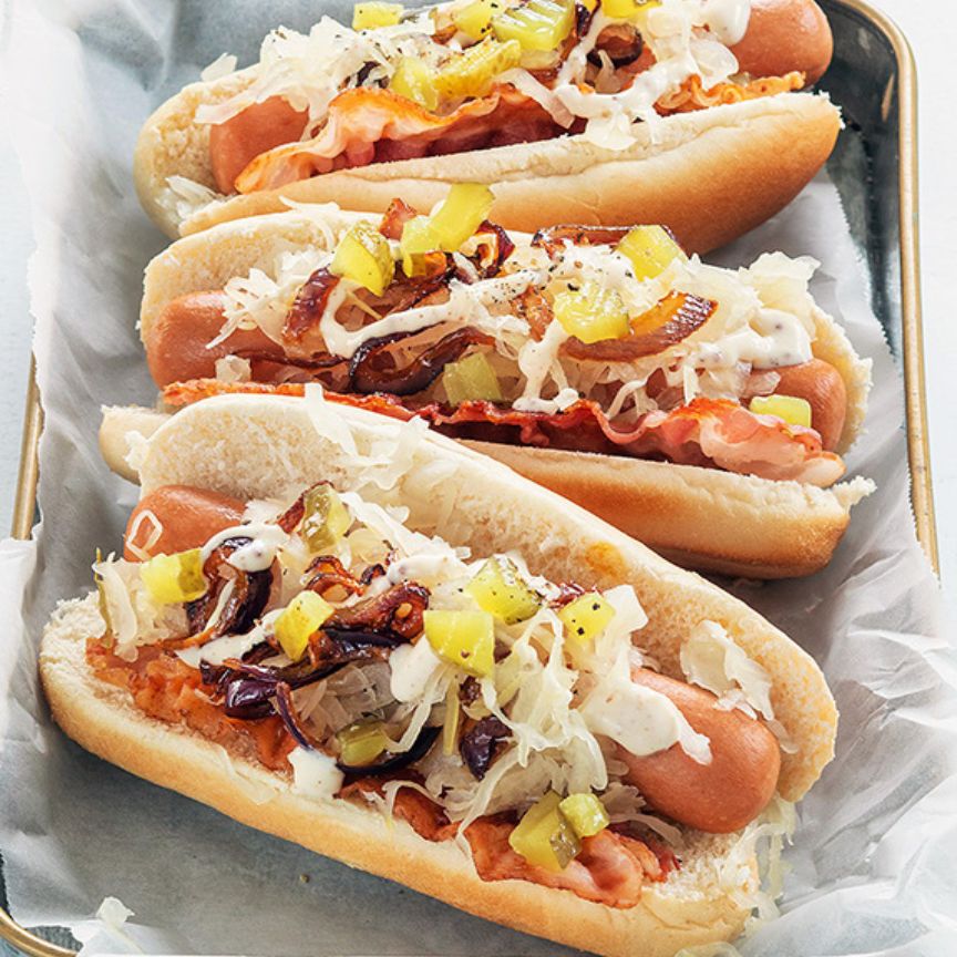 hotdogs met zuurkool maken recept