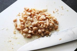 Macadamia koeken met salted caramel