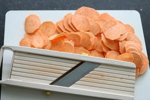 Zoete aardappel gratin