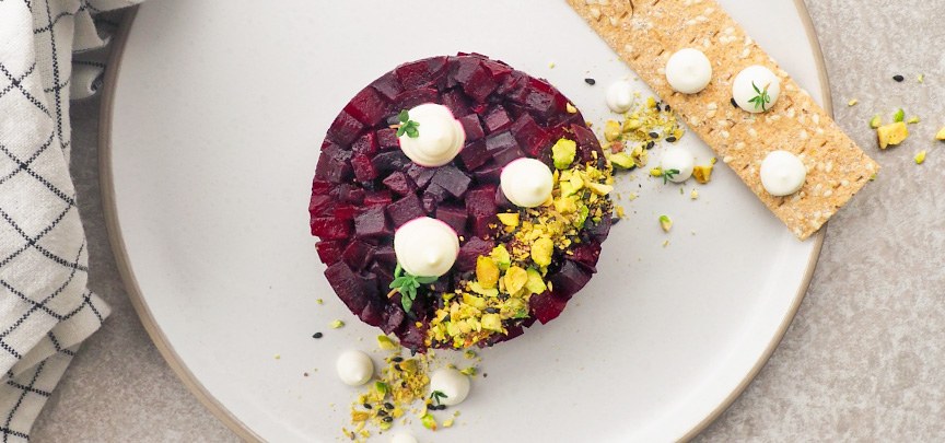 Vegetarische bietentartaar