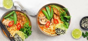 Vegan kippensoep