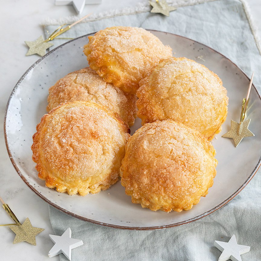 Appelbeignets met bladerdeeg uit de oven