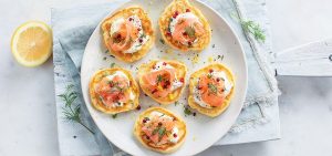 Blini met zalm