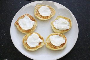 Blini met zalm