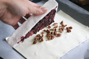 Gebakken brie in bladerdeeg