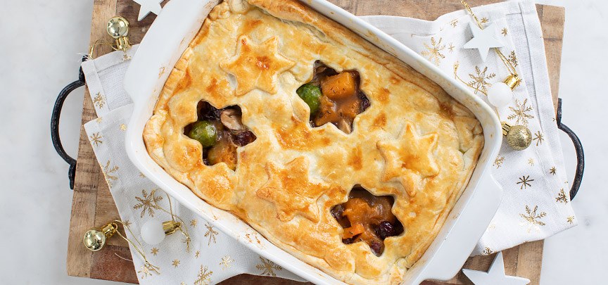 Kerst ovenschotel met pompoen