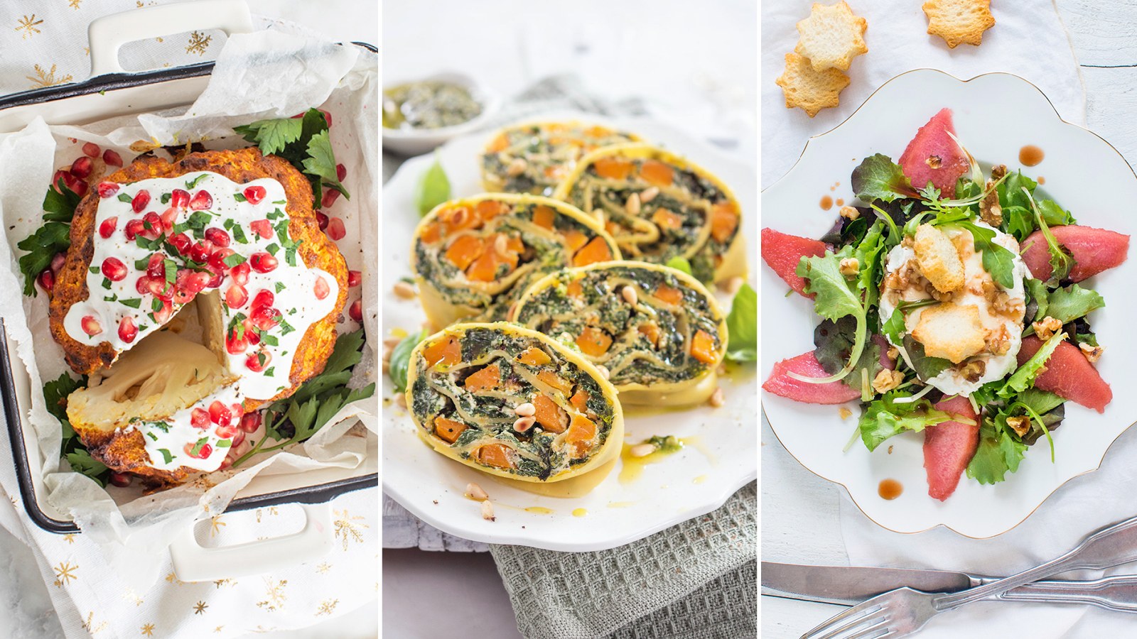 Vegetarische kerstmenu’s